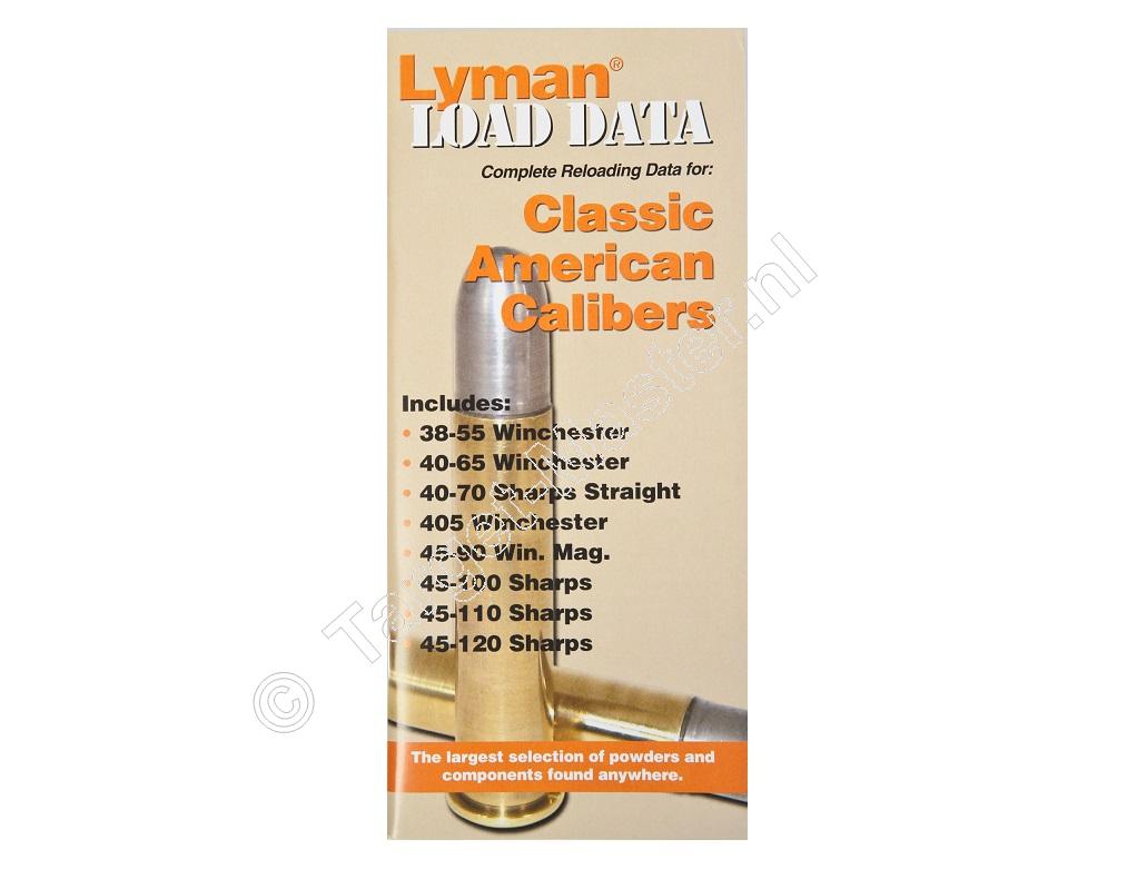Lyman LOAD DATA BOOK Classic American Calibers